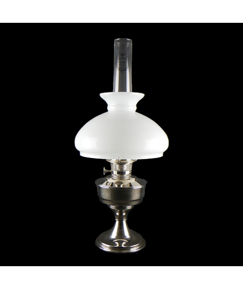 Aladdin Oil Lamp in Chrome or Brass Complete Oil Lamps John